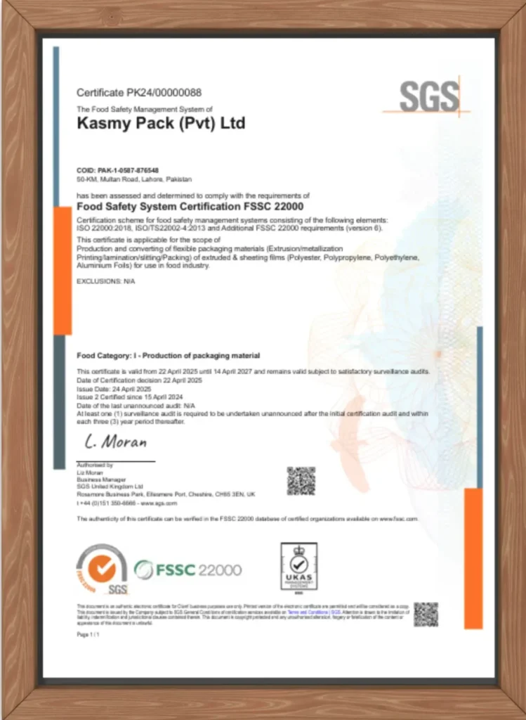 Food Safety Certification